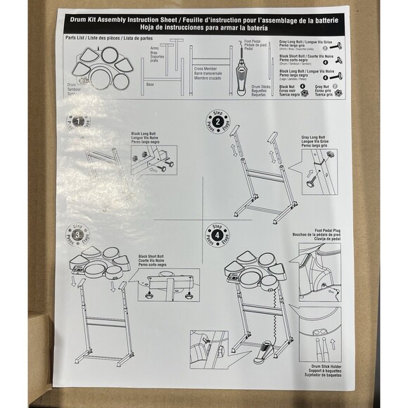 Rock Revolution 2008 Konami PlayStation 3 Drum Set Bundle New Open Box Complete - Picture 5 of 15